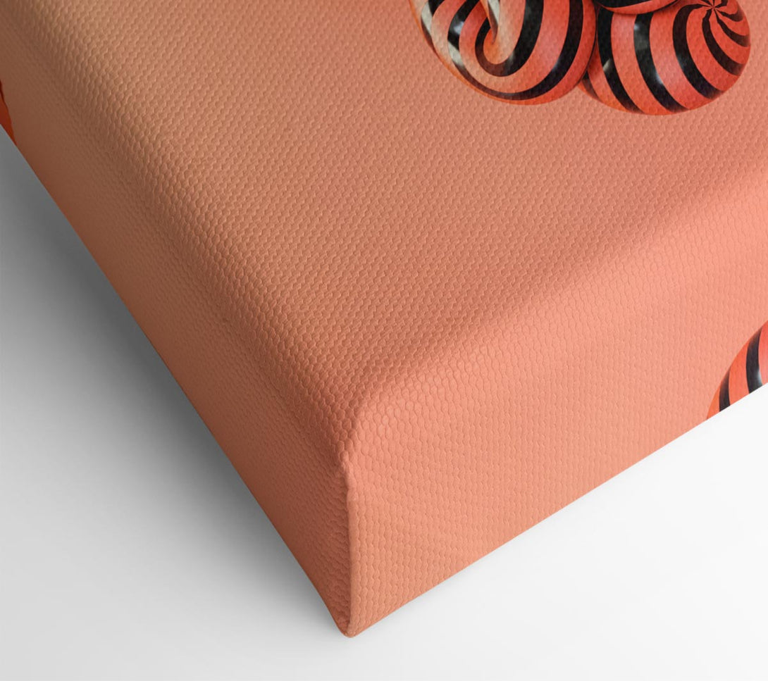  A Canvas Print of Twisty Stripey Mess Canvas Art