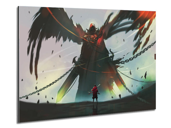 Battling Evil Metal Print