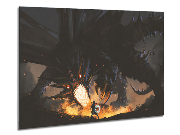 Take On The Dragon Metal Print