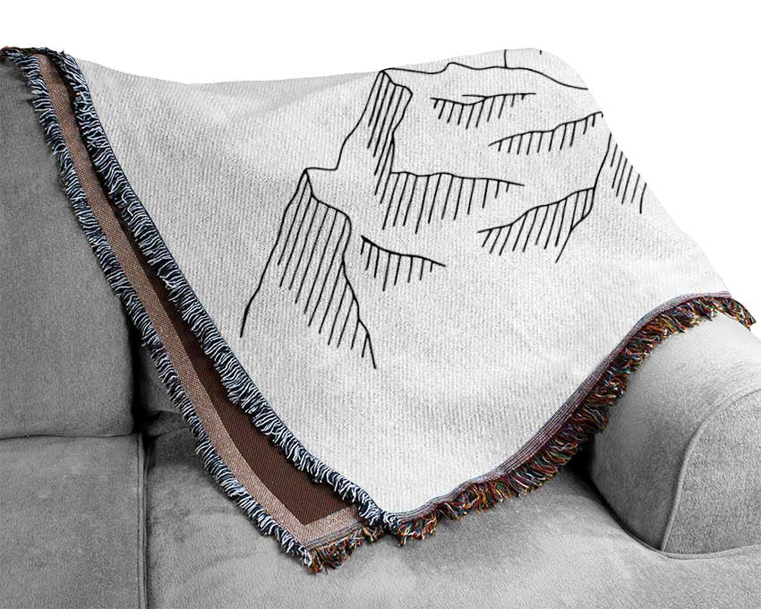 Simple Mountains Woven Blanket