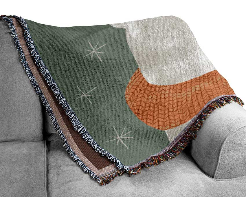 The Bear And The Owl Woven Blanket