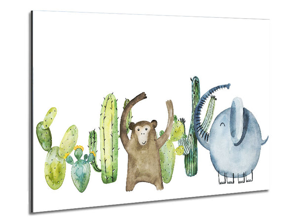 The Animal Party Metal Print