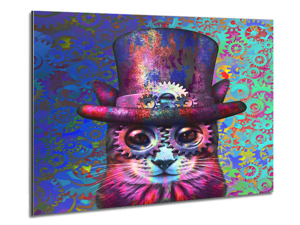 The Top Hat Cat Metal Print