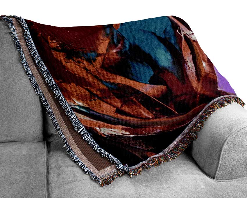 The Lips Of Colour Woven Blanket