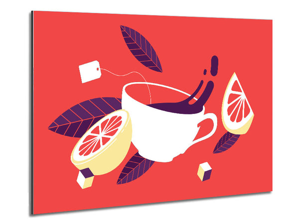Citrus Tea Metal Print