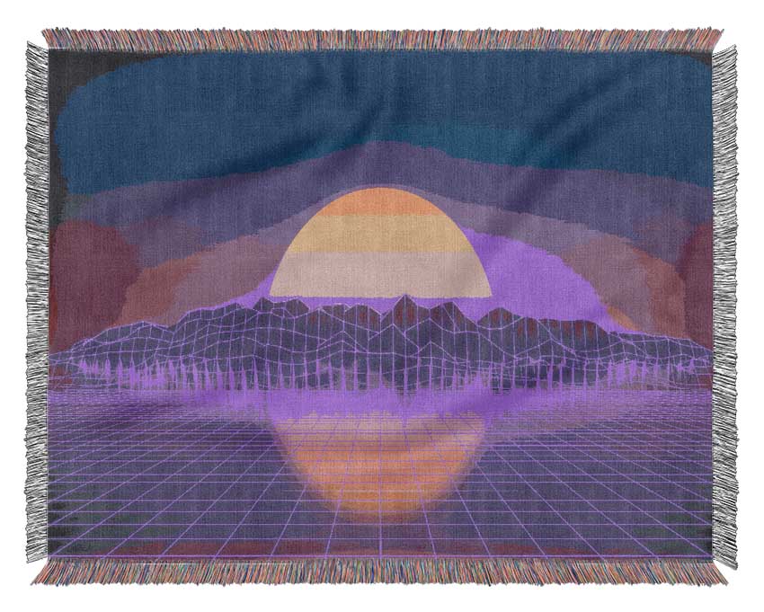 The Sun Retro Woven Blanket