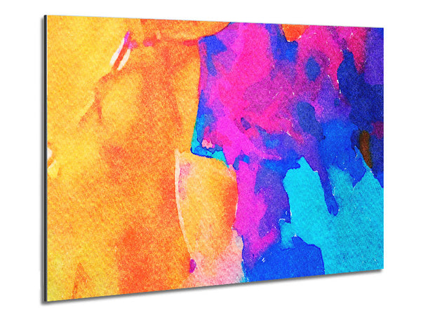 Colour Paint Dabs Metal Print
