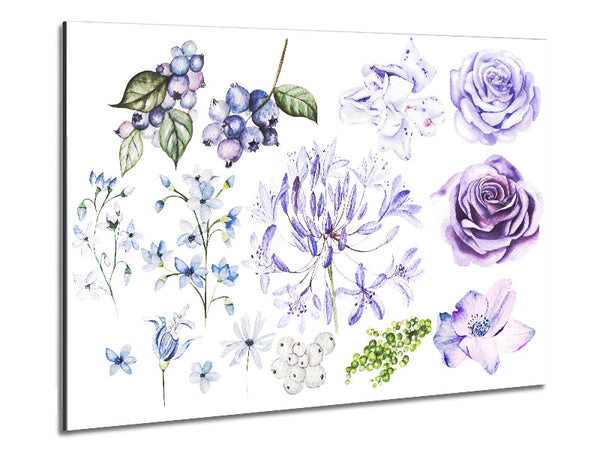 The Lilac Flower Collection Metal Print