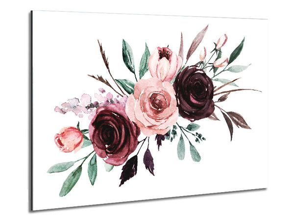 Trio Of Lovely Roses Metal Print