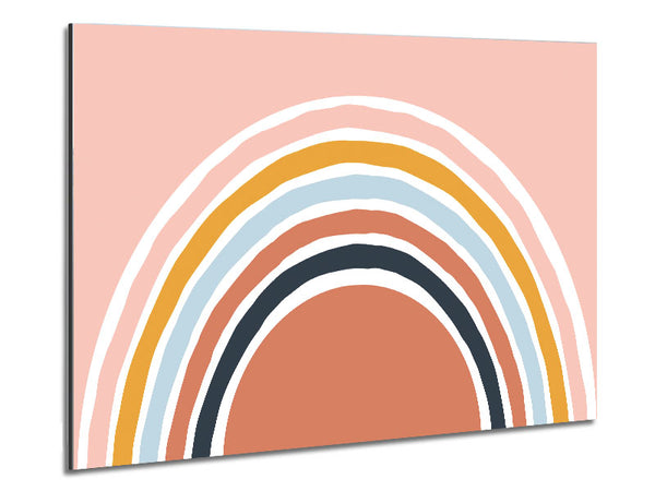 The Contemporary Rainbow Metal Print