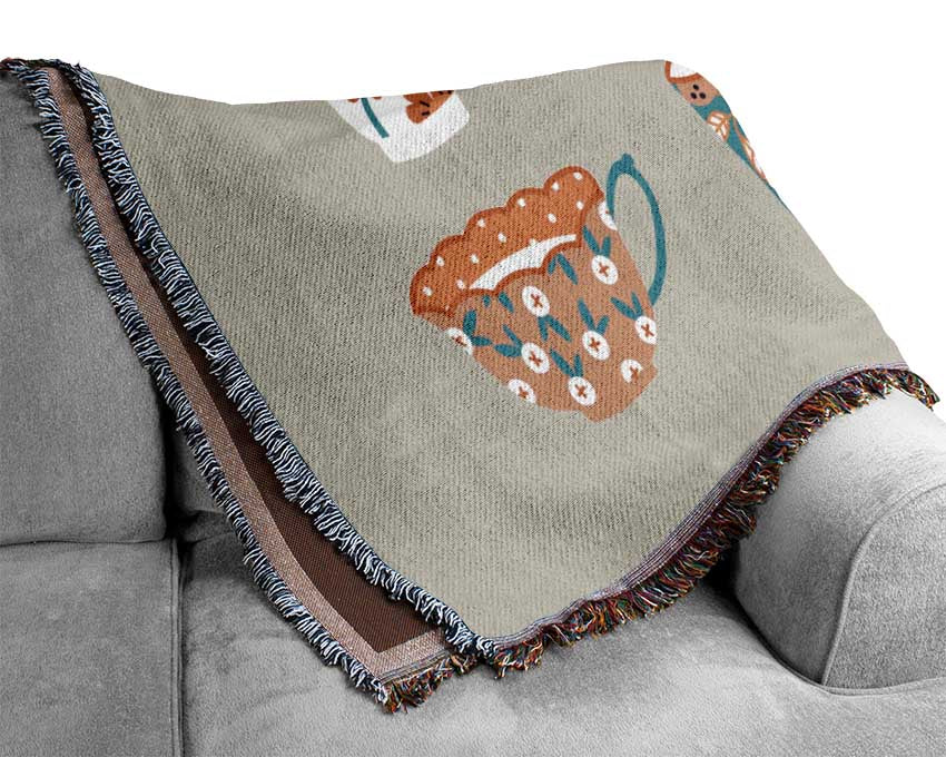Fancy A Cuppa Woven Blanket