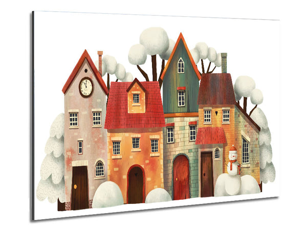 Stack Of Houses Metal Print