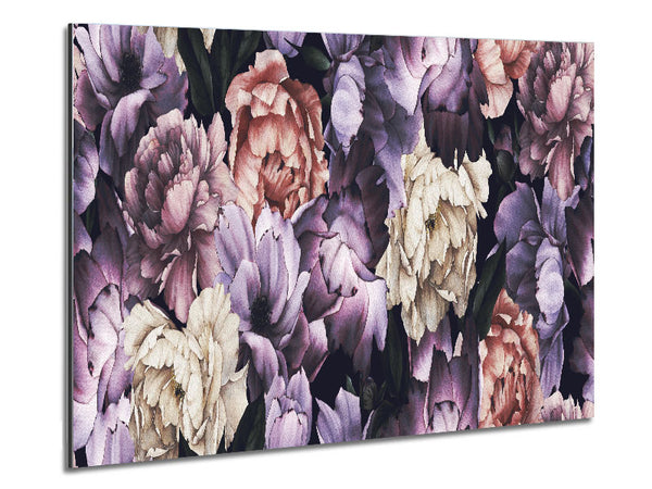 Carnation Petal Cluster Metal Print