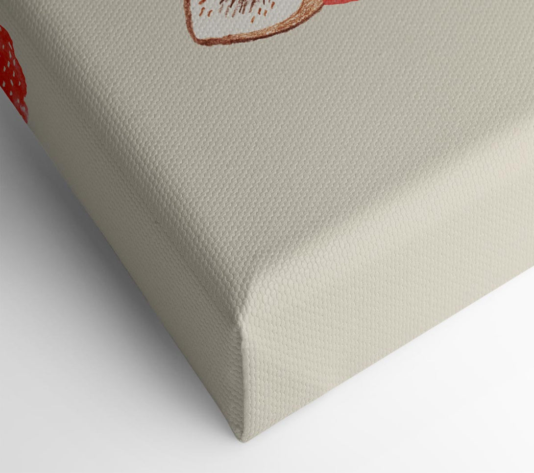  A Canvas Print of The Fox In A Hat Canvas Print