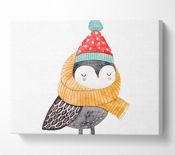  A Canvas Print of Ready For Winter Bird Canvas Print