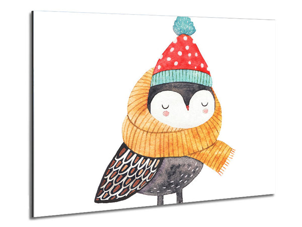 Ready For Winter Bird Metal Print