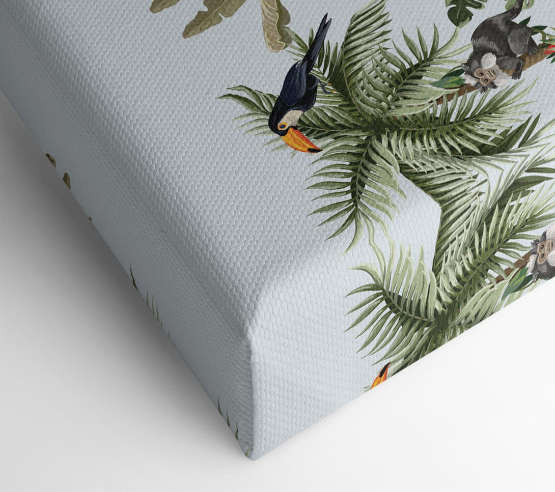  A Canvas Print of Jungle Paradise Animals Canvas Wall Art