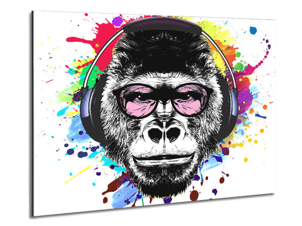 Gorilla Brille Farbspritzer