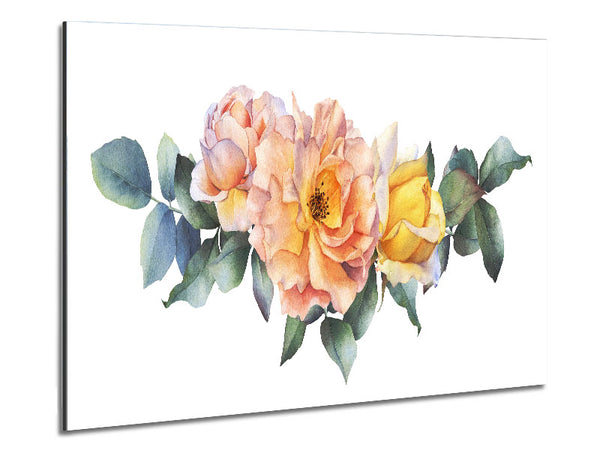 The Blush Pink Rose Metal Print