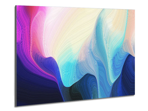 Dropping Colour And Waves Metal Print
