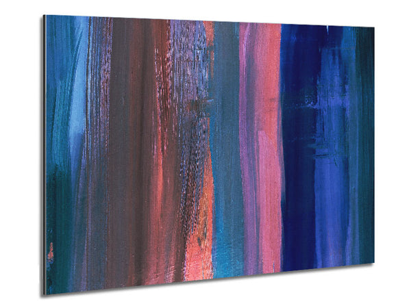 Vertical Drop Of Waves Metal Print