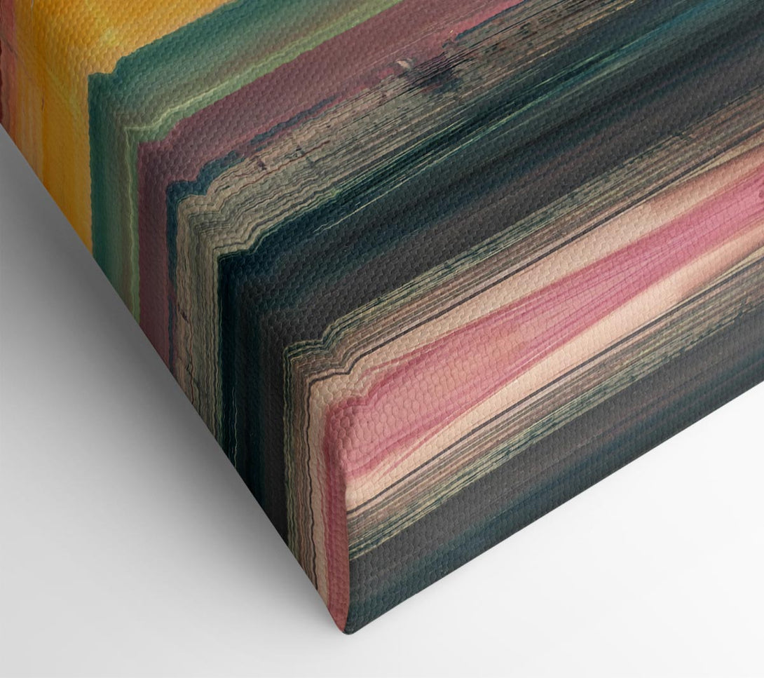  A Canvas Print of Vertical Colour Drop Lines Canvas Art