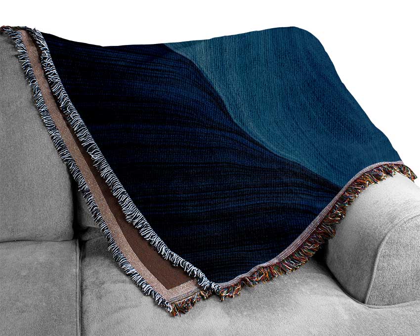 Green Formation Of Colour Woven Blanket