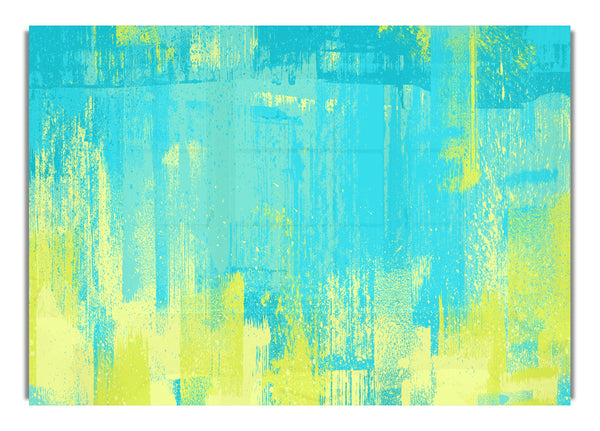 Kräftige blaue Aquafarbe