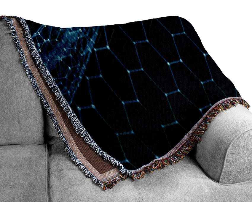 The Waves Of Technology Woven Blanket