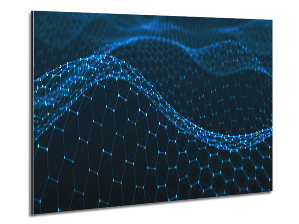 The Waves Of Technology Metal Print