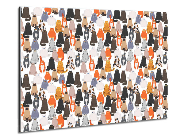 The Cat Mass Metal Print