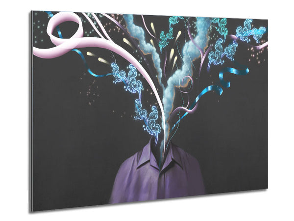 The Tree Growing Out Of The Body Metal Print