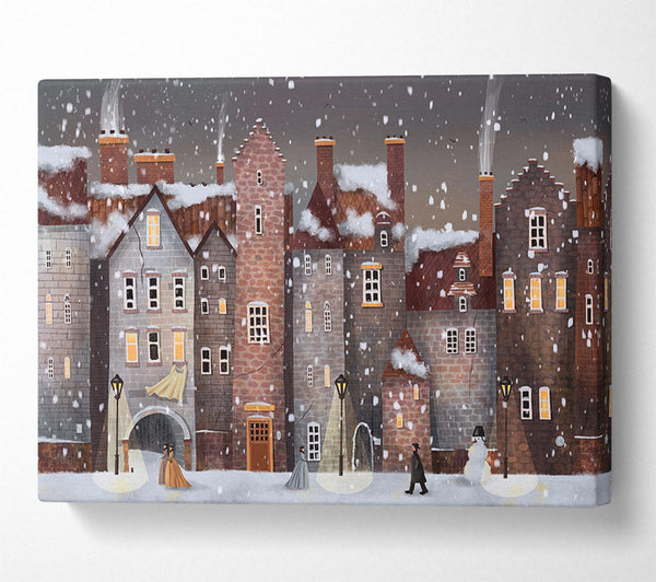  A Canvas Print of The Snowy Streets Canvas Art