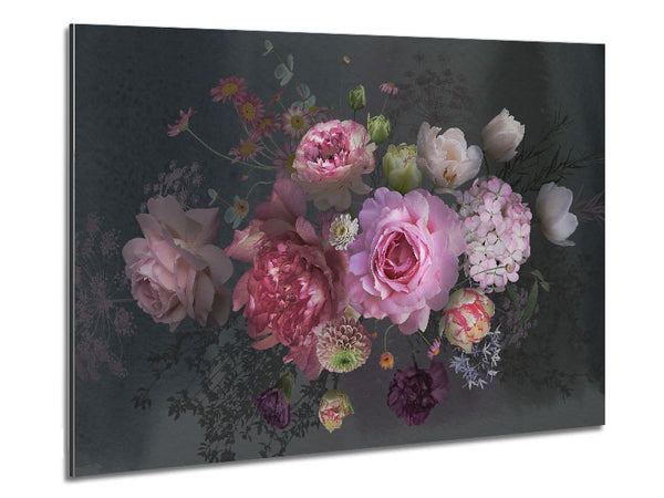 Realism Flowers Metal Print