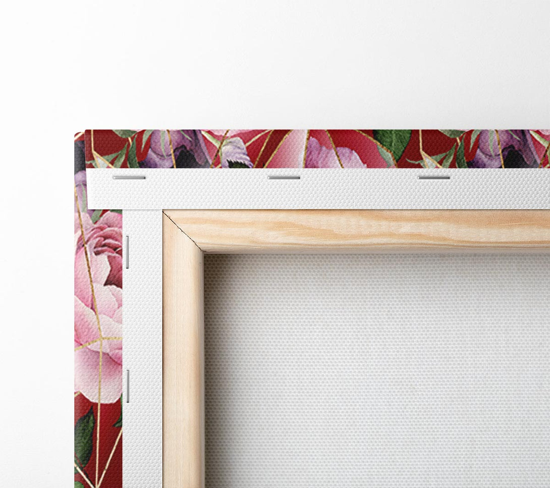  A Canvas Print of Triangulation Of Roses Canvas Wall Art