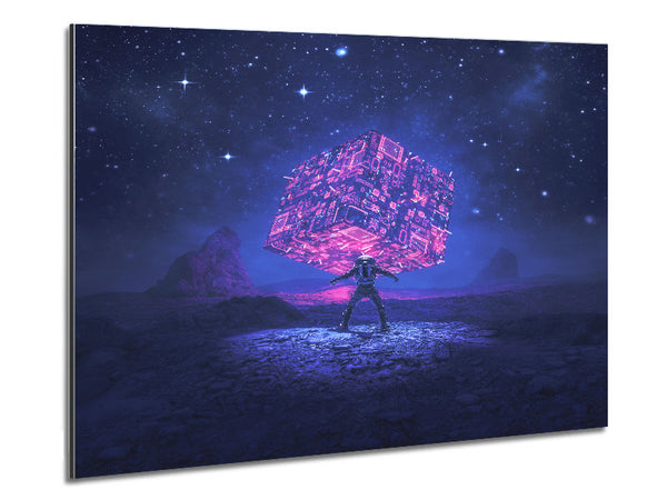 Holding Up The Void Metal Print