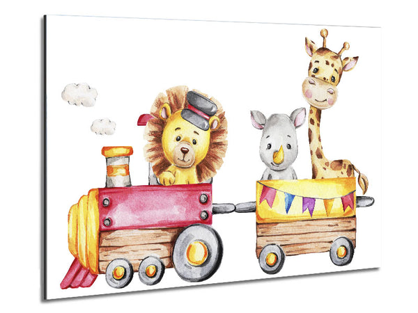 The Animal Train Metal Print