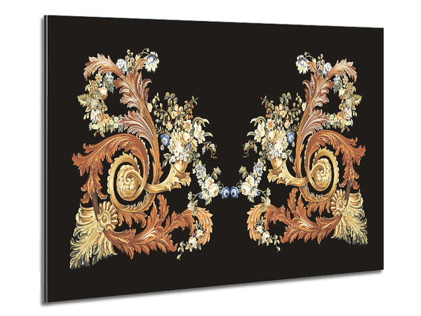 The Vintage Floral Pattern Metal Print