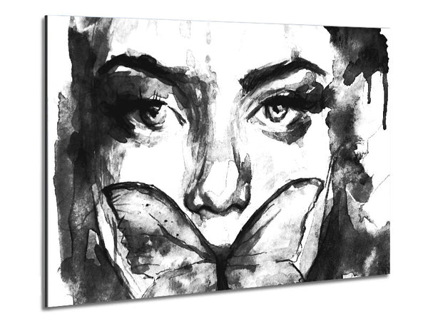 The Butterfly Mouth Metal Print