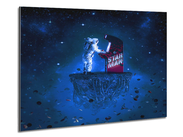 Rocketman Playing Games Metal Print