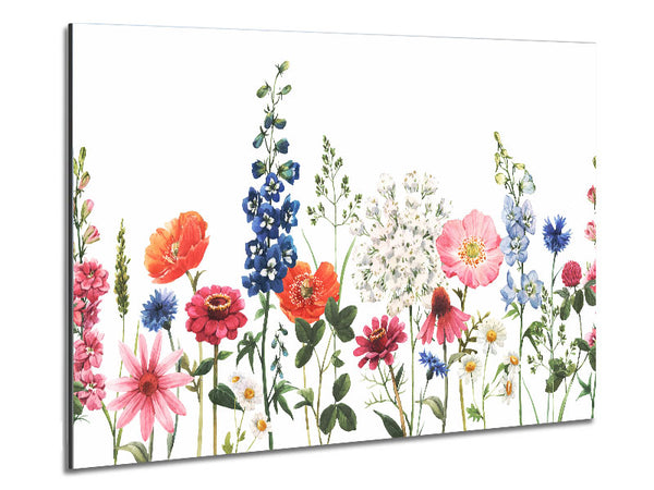 Flowers In The Meadow Metal Print
