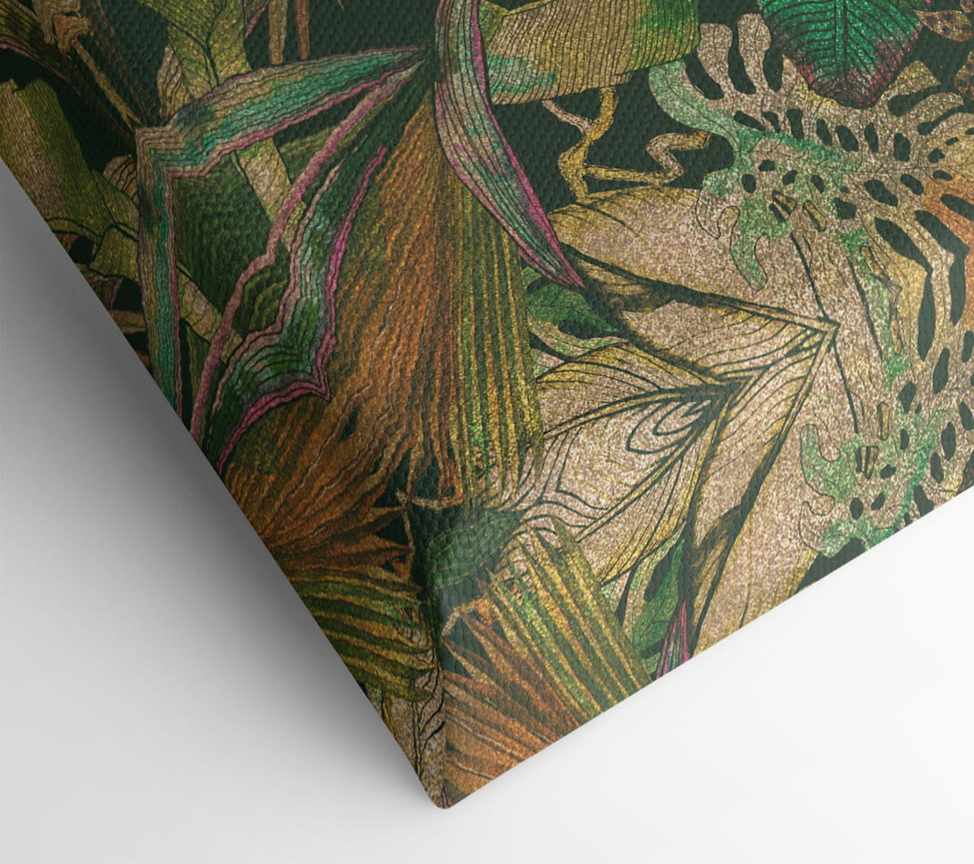  A Canvas Print of Jungle Flowers Canvas Art