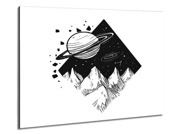 The Diamond Planet Void Metal Print