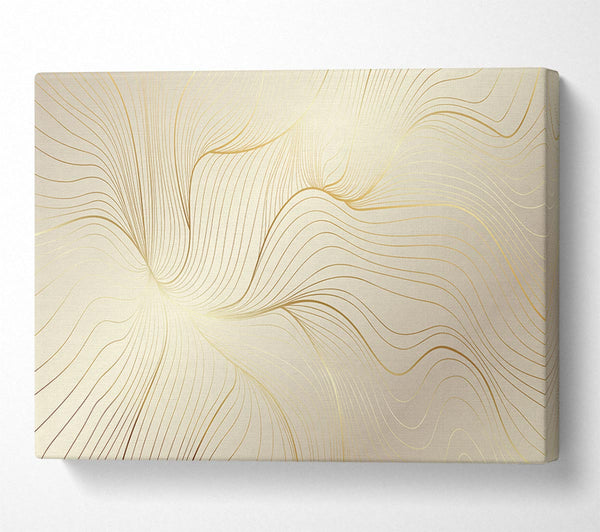  A Canvas Print of Gold Lines Of Power Canvas Print