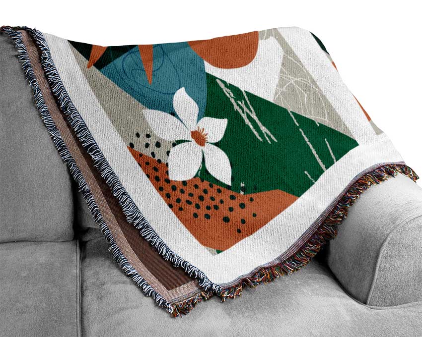 The Modern Cheese Plant Set Woven Blanket