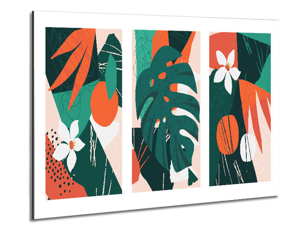 The Modern Cheese Plant Set Metal Print