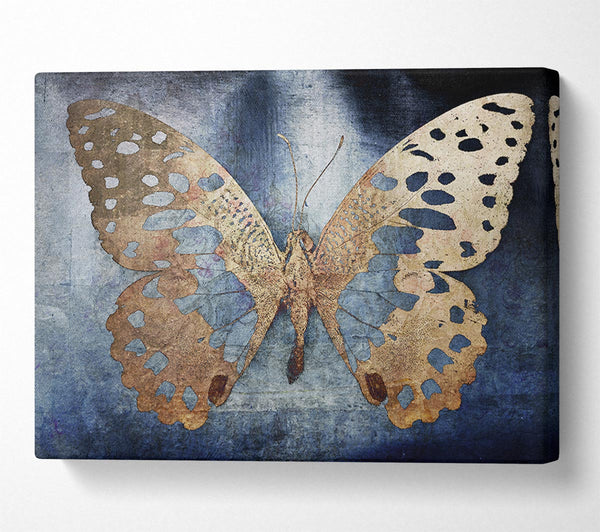  A Canvas Print of Gold Flake Butterfly Canvas Art
