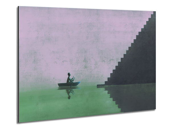 Rowing To The Steps To Heaven Metal Print