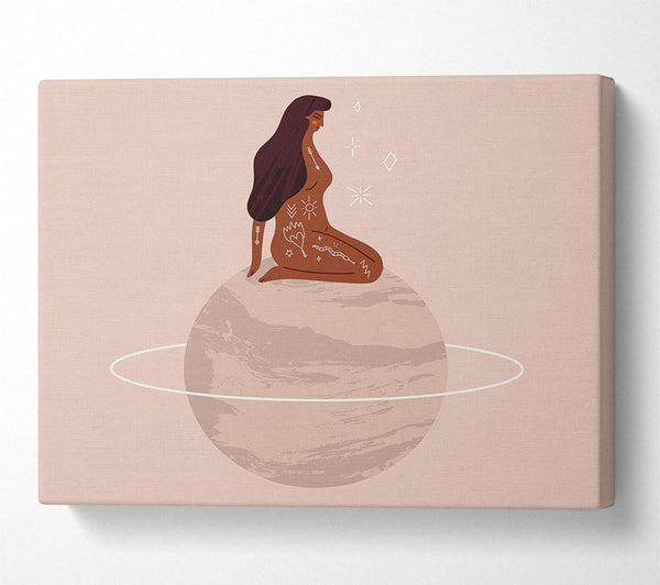  A Canvas Print of The Woman Planet Canvas Print