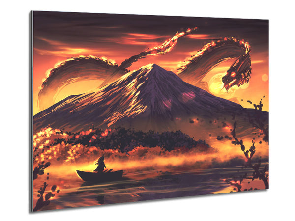Into The Dragon Mountains Metal Print